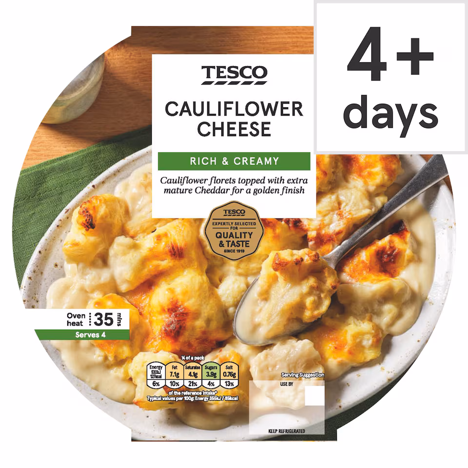 Tesco Cauliflower Cheese 600G