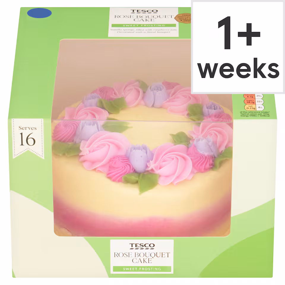 Tesco Rose Bouquet Cake
