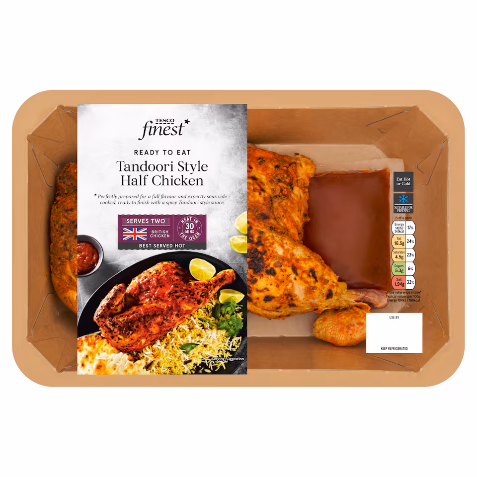 Tesco Finest Half Roast Chicken with Tandoori Sauce 650g