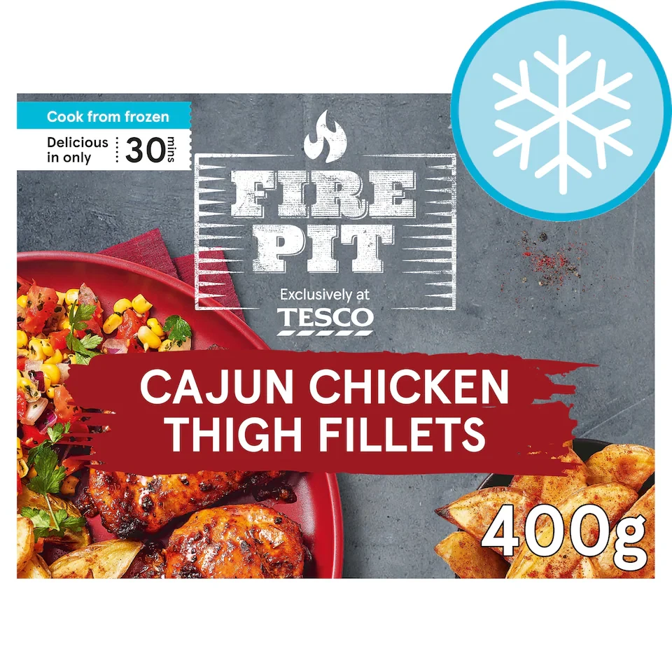 Fire Pit Tesco Cajun chicken thigh fillets 400g