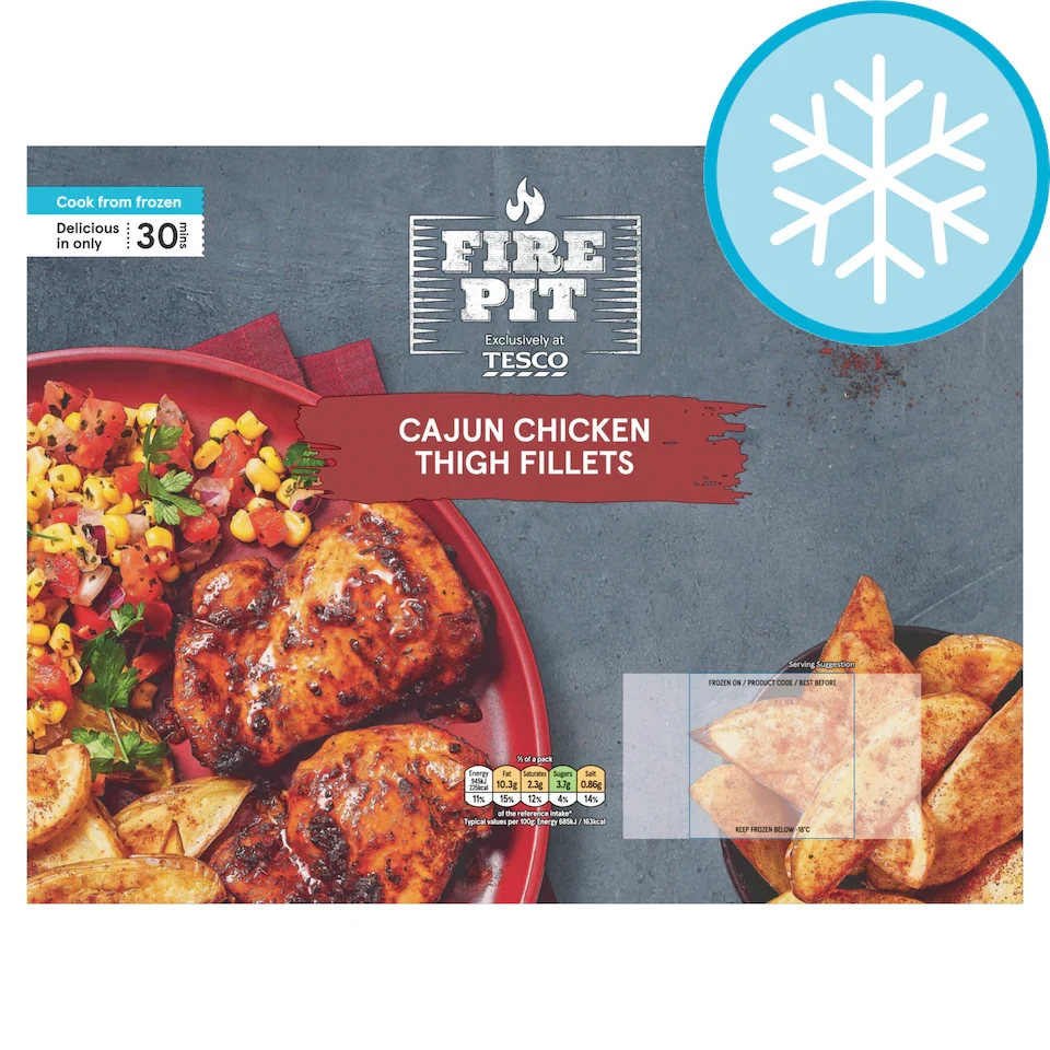 Fire Pit Tesco Cajun chicken thigh fillets 400g