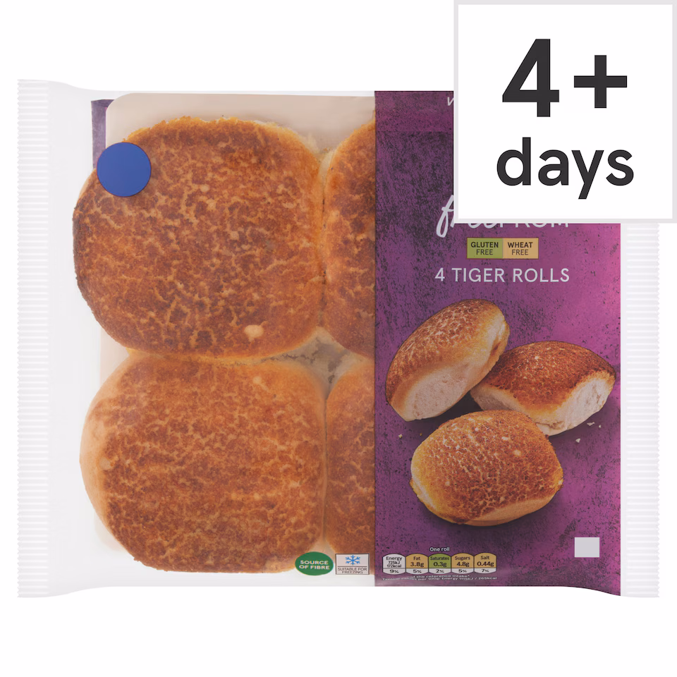 Tesco Free From Tiger Rolls 260g