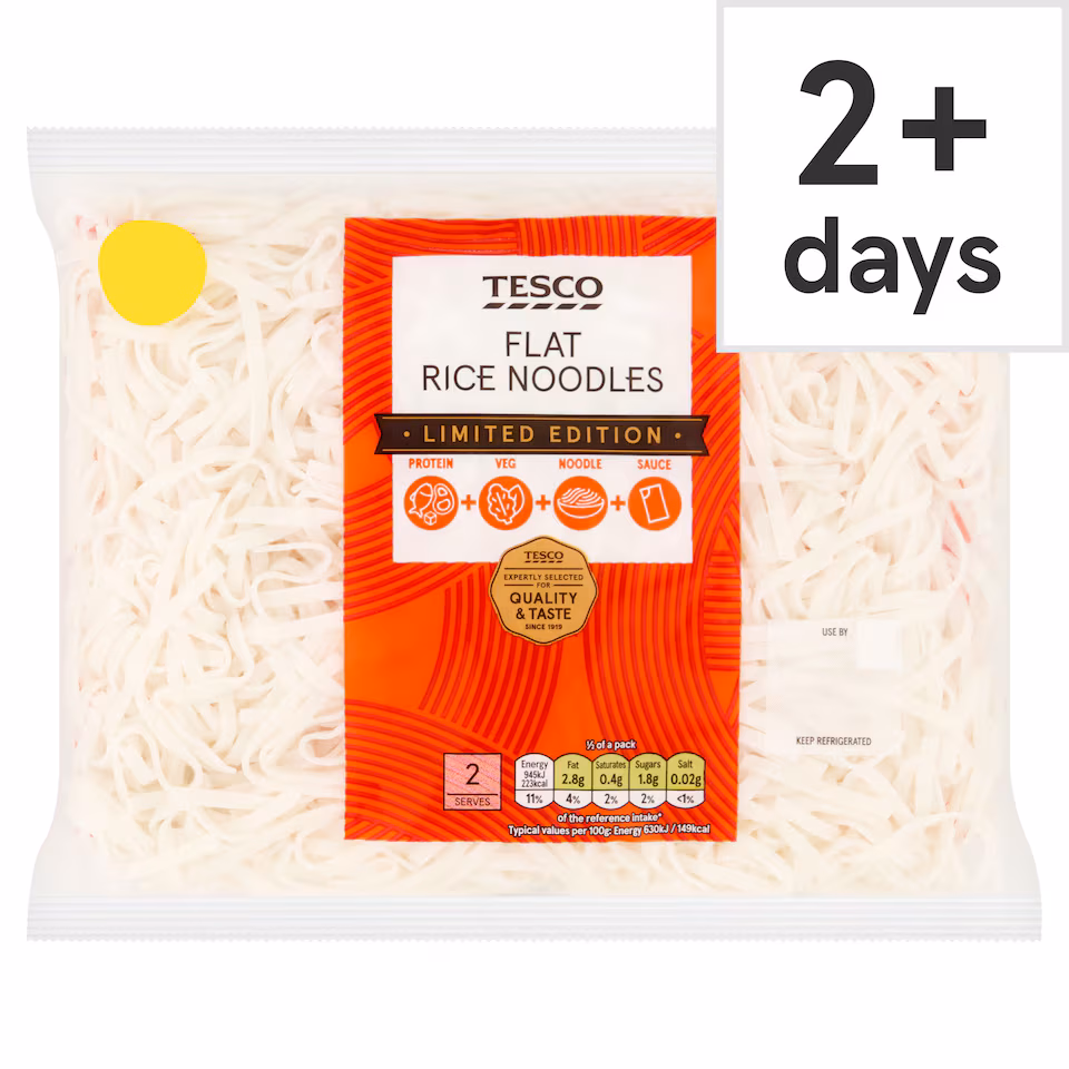 Tesco Flat Rice Noodles 300g