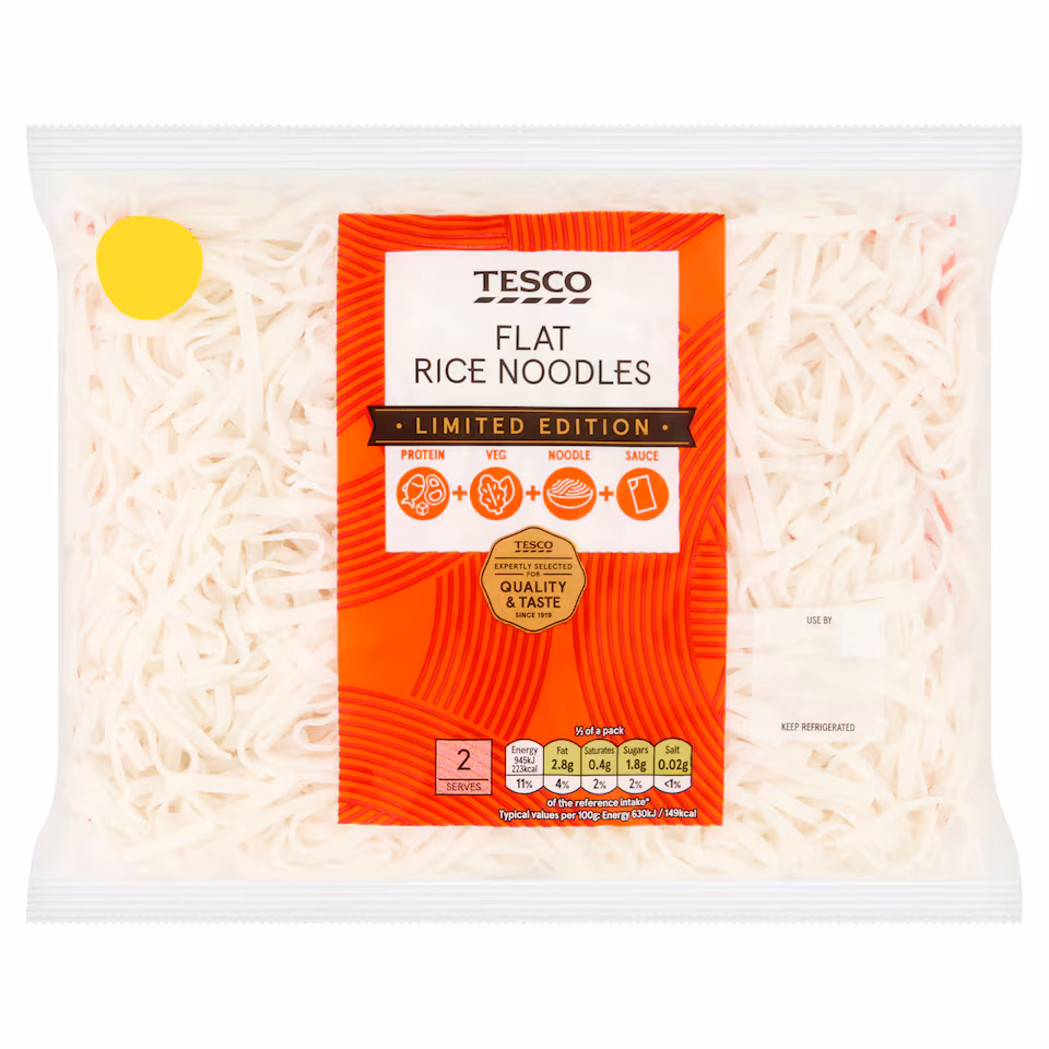 Tesco Flat Rice Noodles 300g