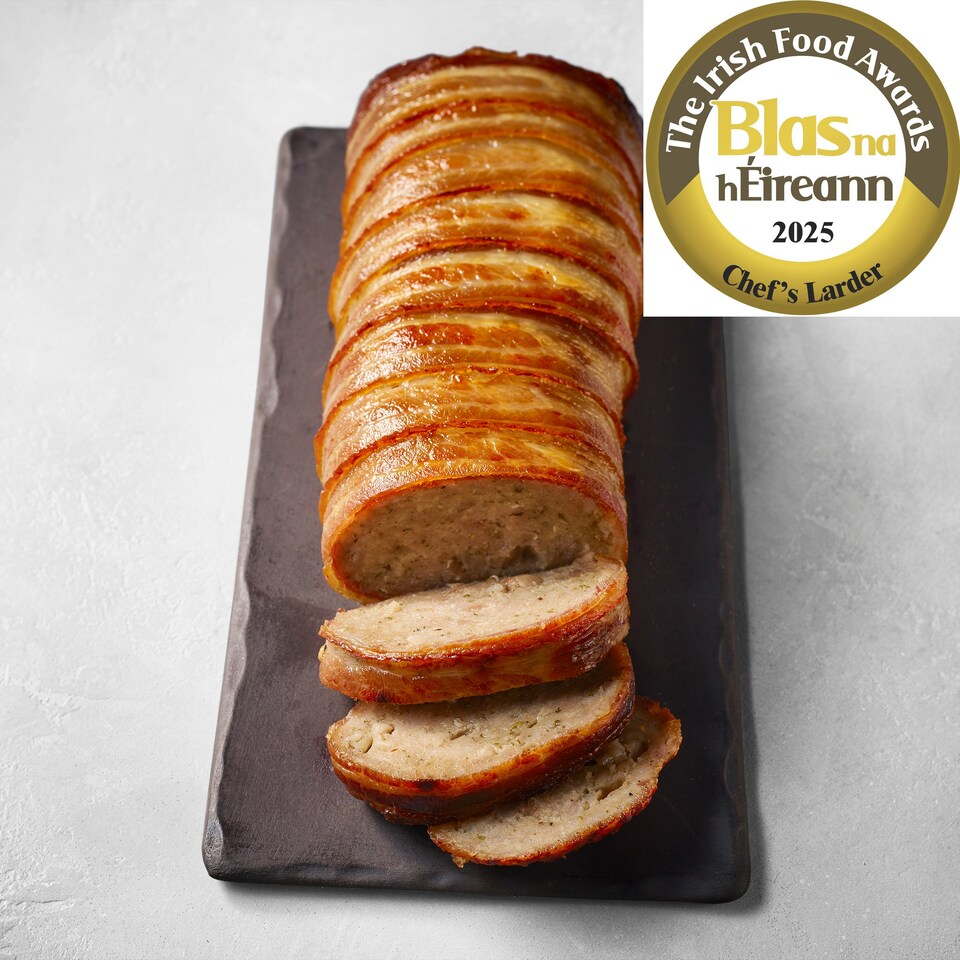 65. Tesco Finest Pork, Sage & Onion Stuffing wrapped in Bacon 650g (Serves 6)