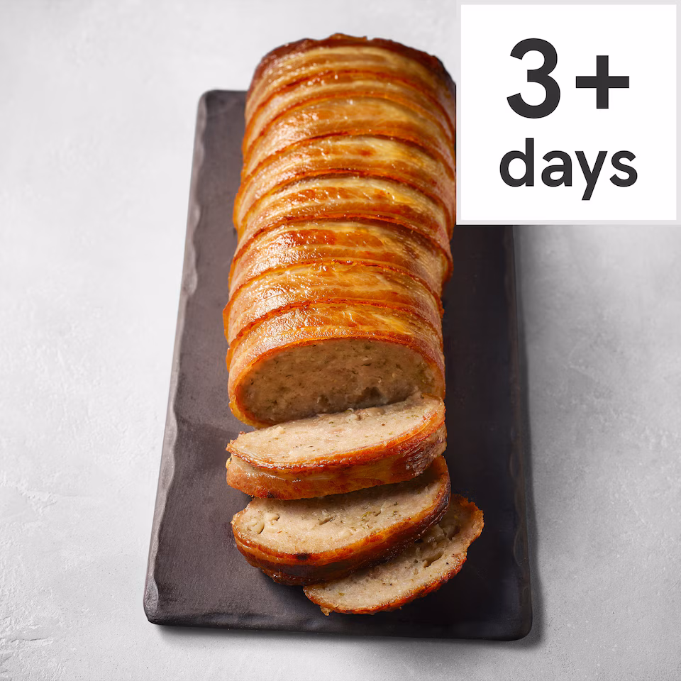 66. Tesco Finest Pork, Sage & Onion Stuffing Wrapped in Bacon 650g (Serves 6)
