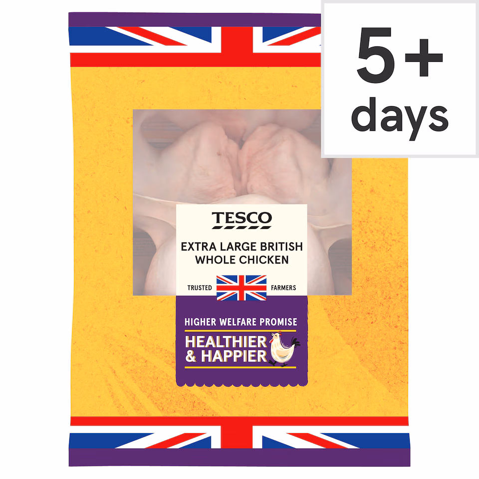 Tesco Extra Large Whole Chicken 2.1-2.6kg