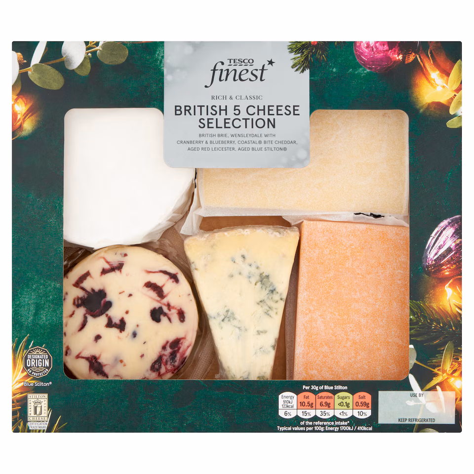 Tesco Finest  British 5 Cheese Selection 506g