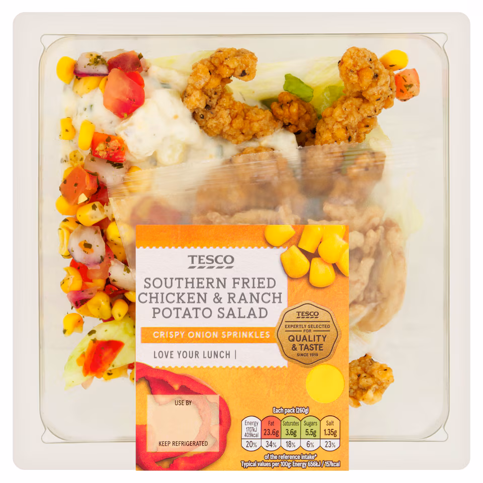 Tesco Southern Fried Chicken & Ranch Potato Salad 260g