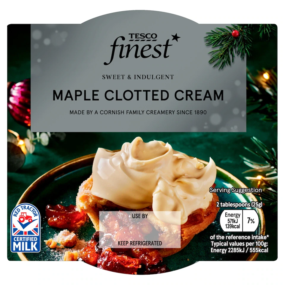 Tesco Finest Maple Clotted Cream 227g