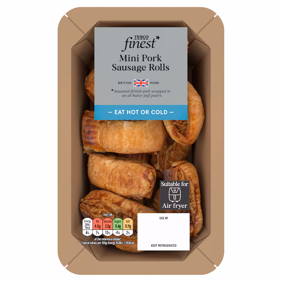 Tesco Finest Mini Pork Sausage Rolls 144g