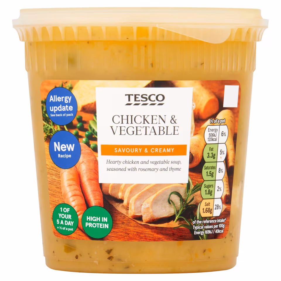 Tesco Chicken & Vegetable Soup 600g