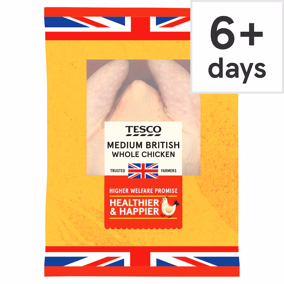 Tesco Medium Whole Chicken 1.3-1.7kg