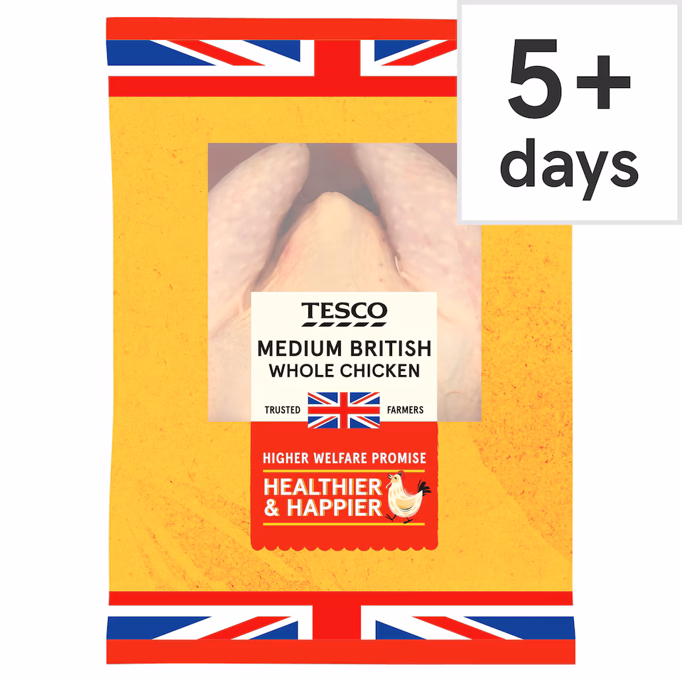 Tesco Medium Whole Chicken 1.3-1.7kg