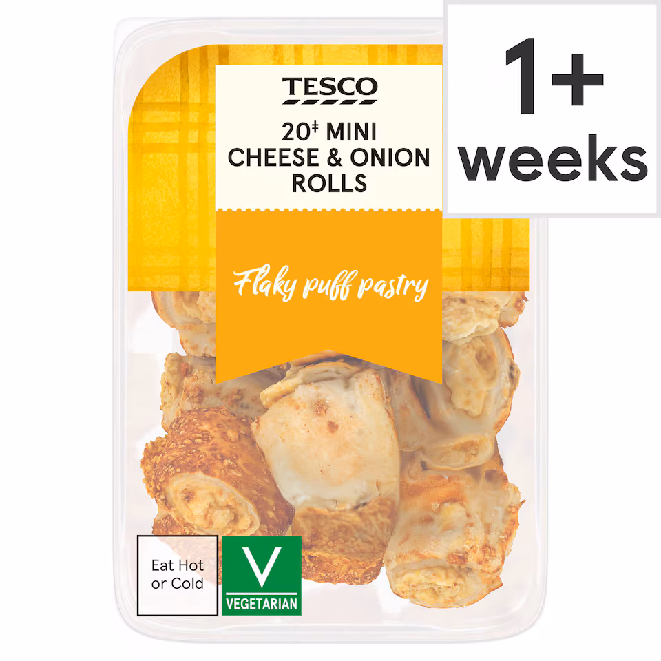 Tesco Mini Cheese & Onion Rolls 220g