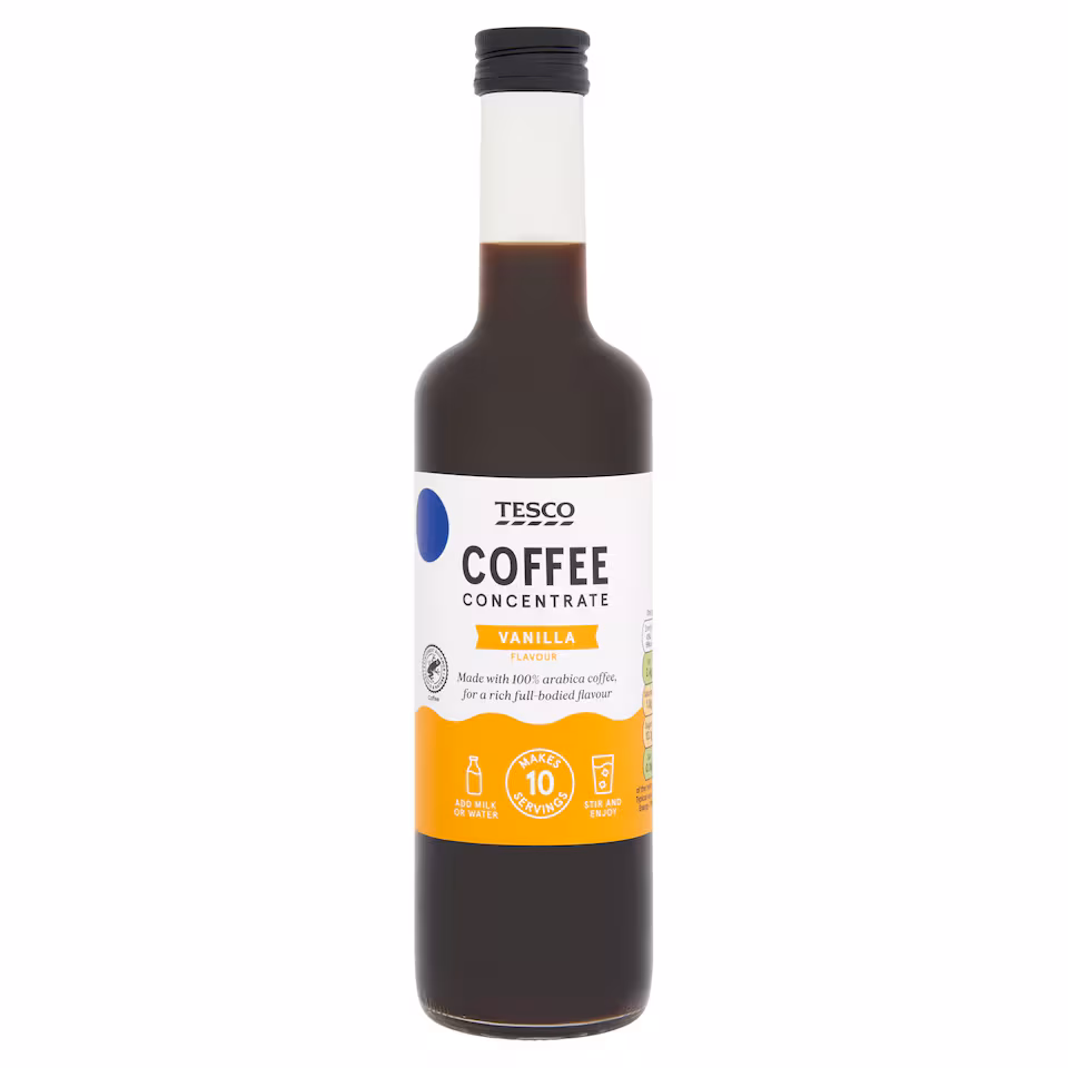 Tesco Vanilla Flavour Coffee Concentrate 500ml
