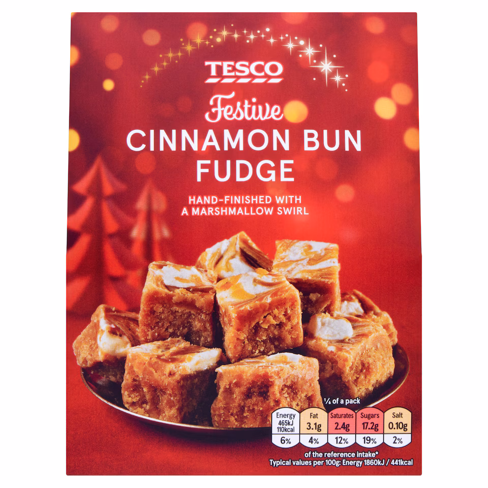 Tesco Cinnamon Bun Fudge 150g