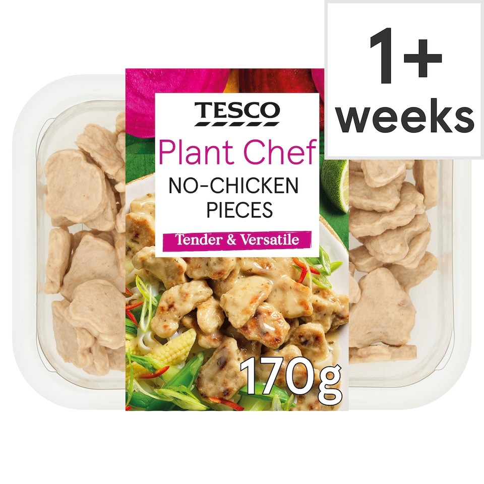 Tesco Plant Chef No-Chicken Pieces 170g