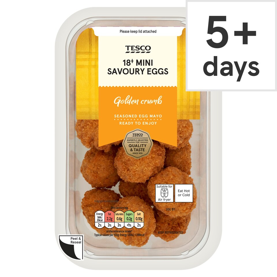 Tesco 18 Mini Savoury Eggs 216g