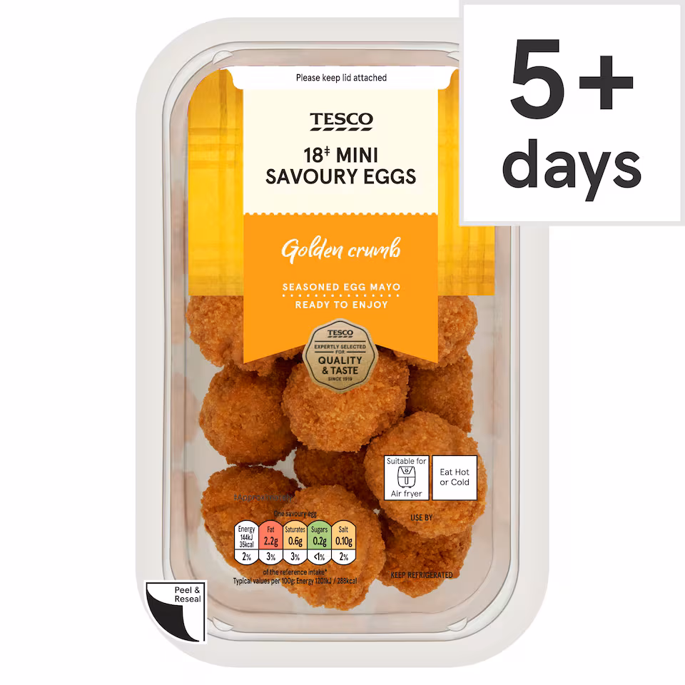 Tesco 18 Mini Savoury Eggs 216g