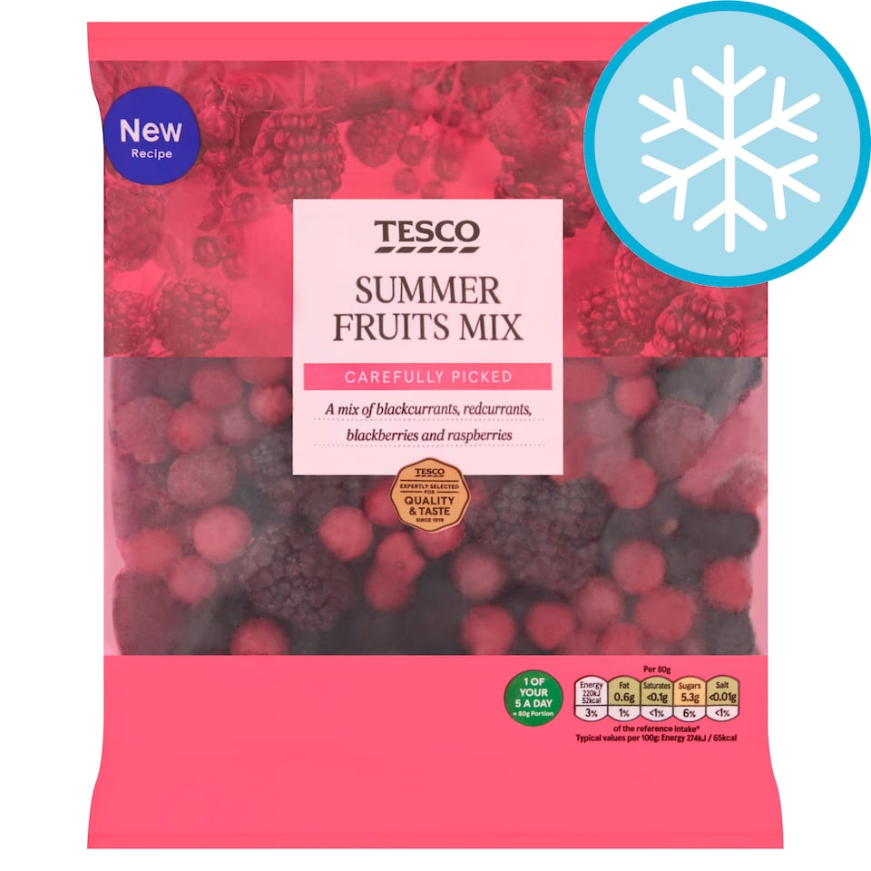 TESCO SUMMER FRUITS MIX 500g