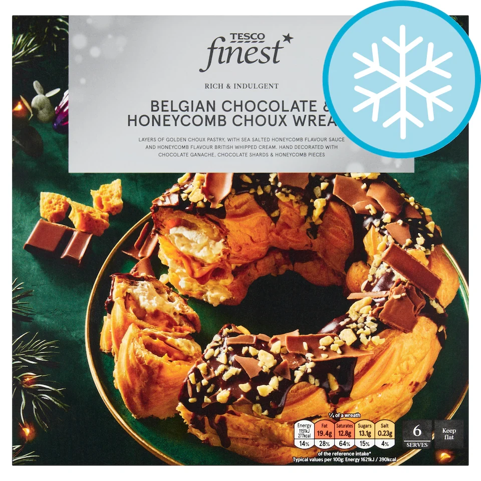 Tesco Finest Belgian Chocolate & Honeycomb Choux Tower 425g