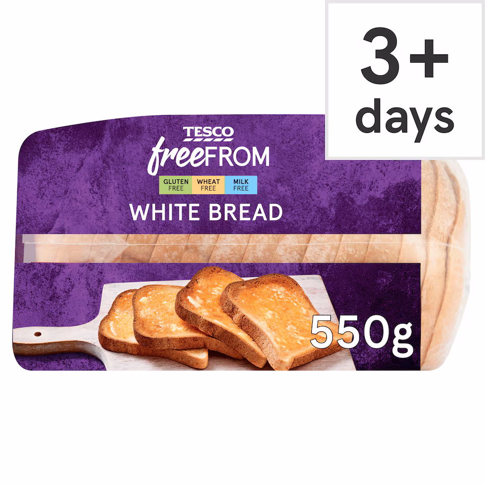 Tesco Free From White Bread 550g