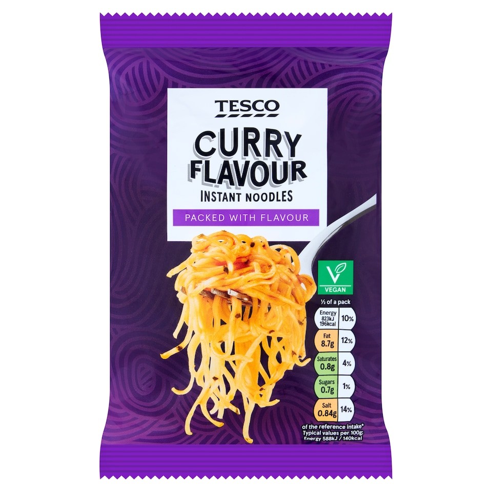Tesco Curry Flavour Instant Noodles 85g