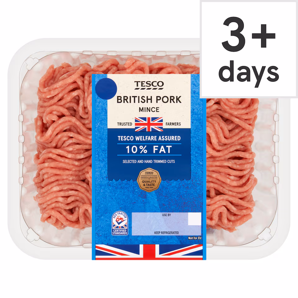 Tesco British Pork Mince 10% Fat 500g
