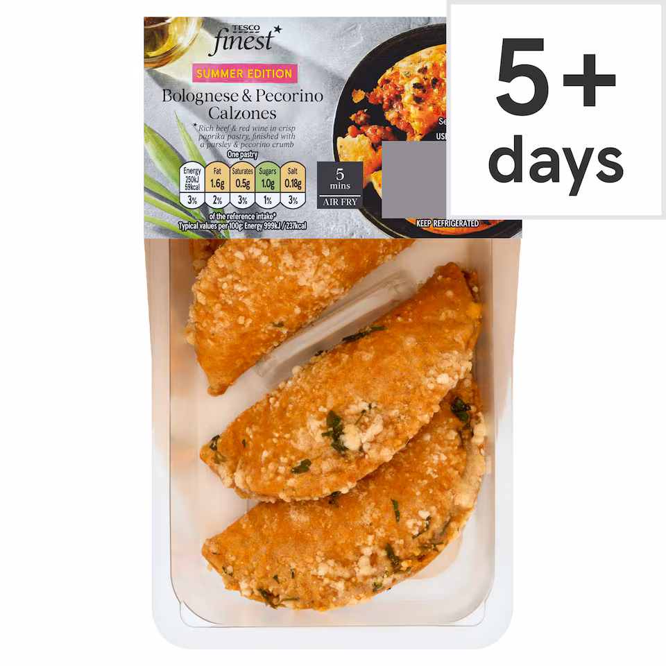 Tesco Finest Bolognese & Pecorino Calzones 98g
