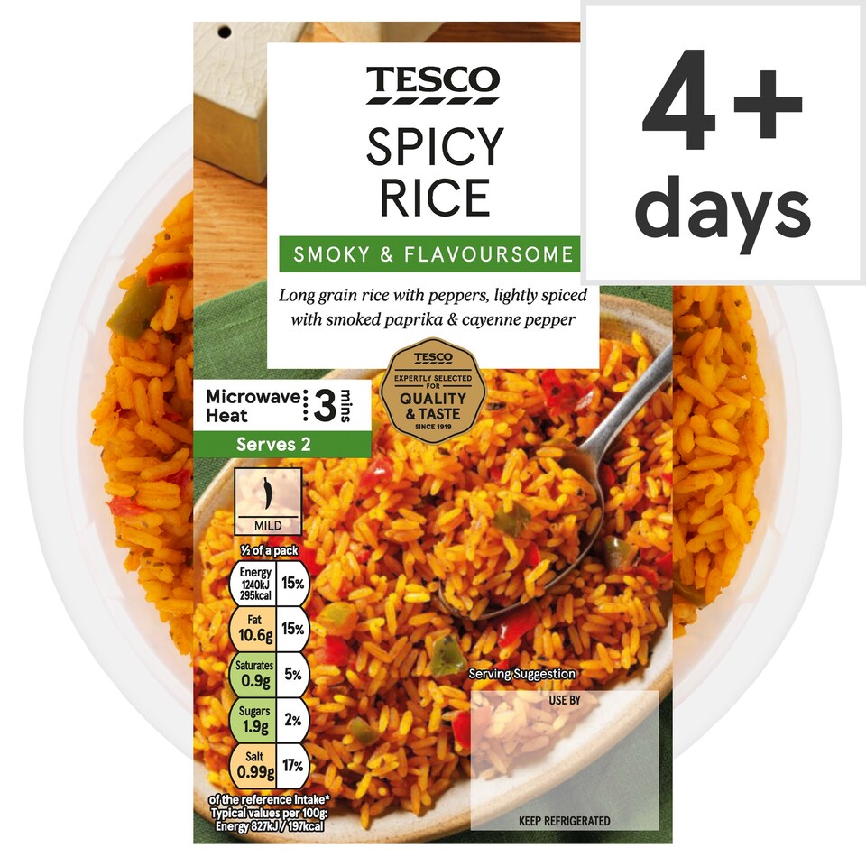 Tesco Spicy Rice 300g