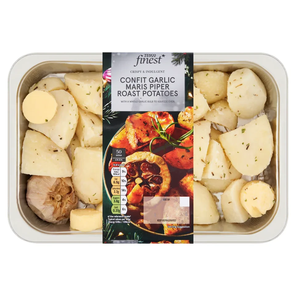 Tesco Finest Roast Potatoes with Confit Garlic 800g