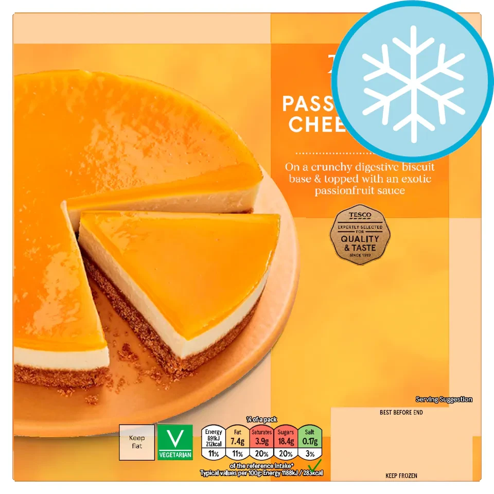 Tesco Passion Fruit Cheesecake 450g