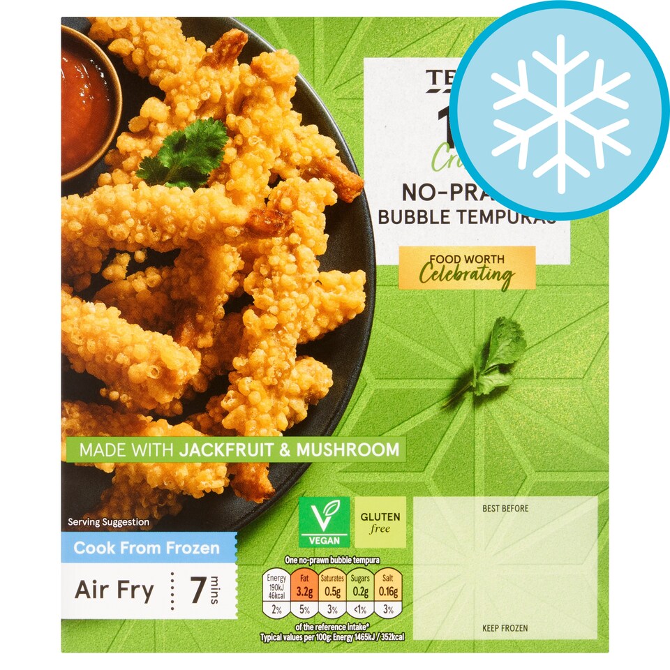 Tesco 10 No-Prawn Bubble Tempuras 150g