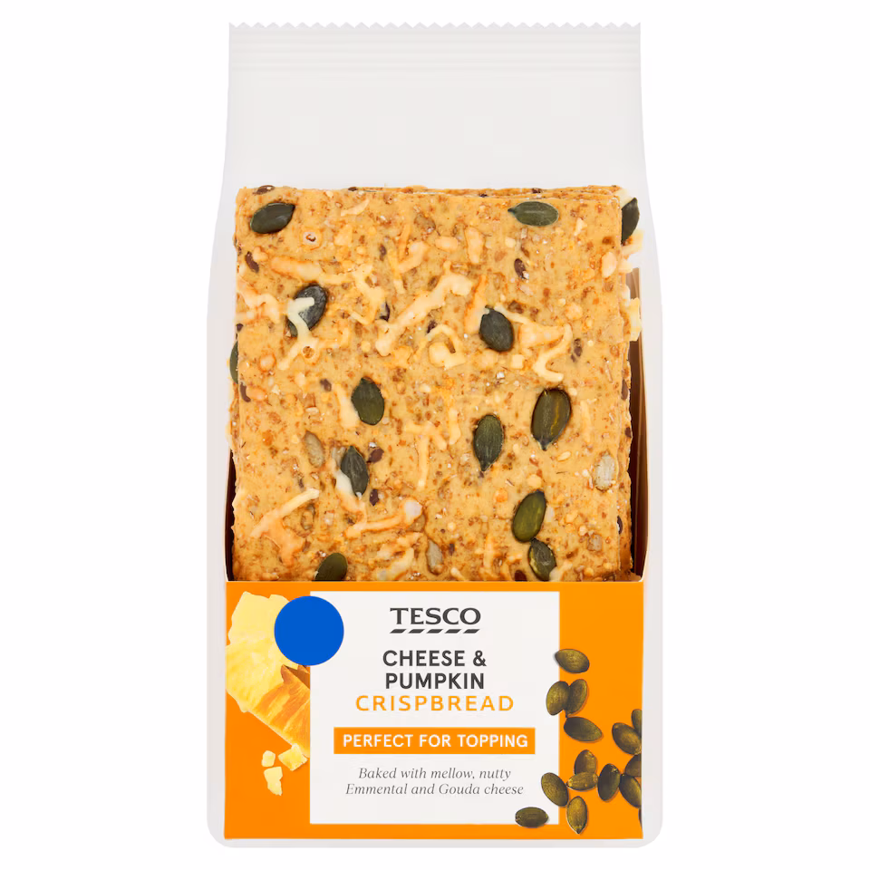 Tesco Cheese & Pumpkin Sourdough Crispbread 180g