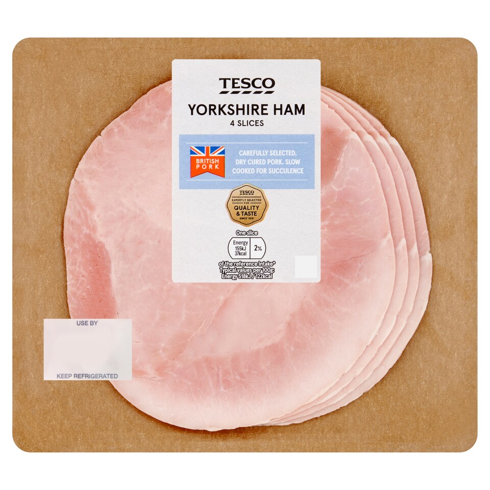 Tesco Deli Yorkshire Ham Slices 120g