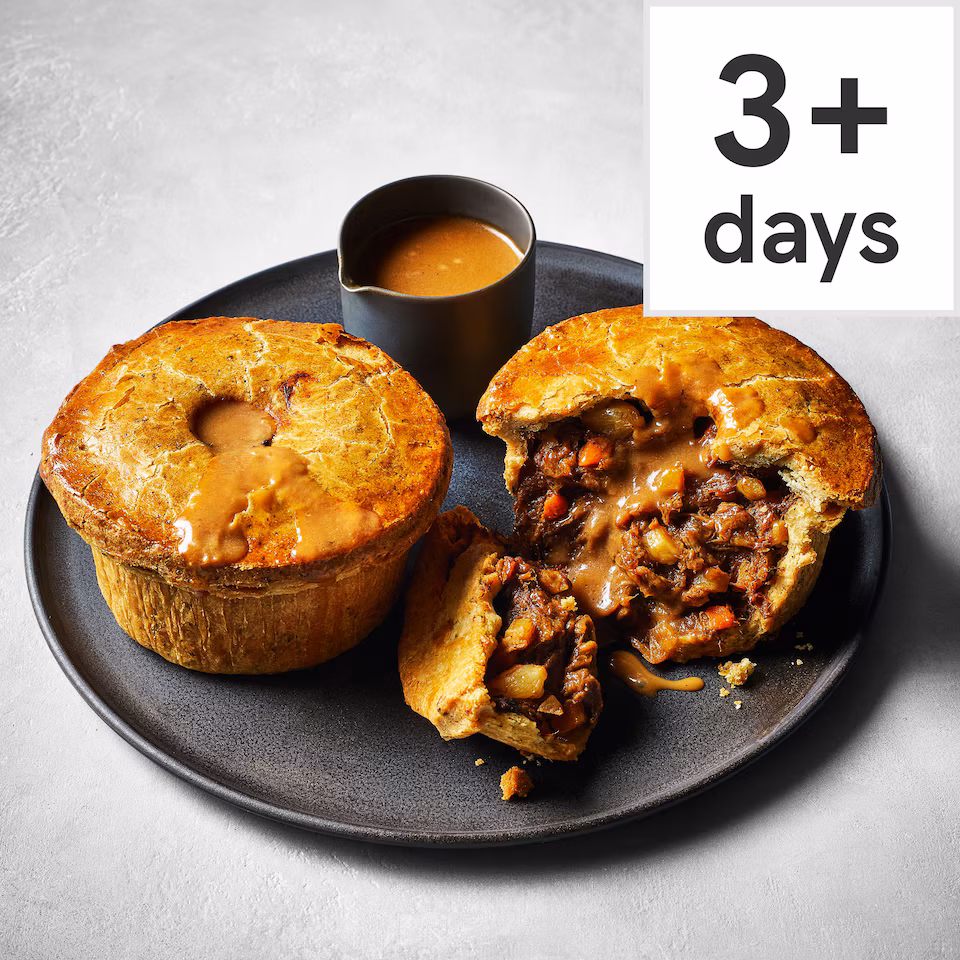 34. Tesco Finest Chef’s Collection 12-Hour Slow Cooked Beef Shin Pies 750g (Serves 2)
