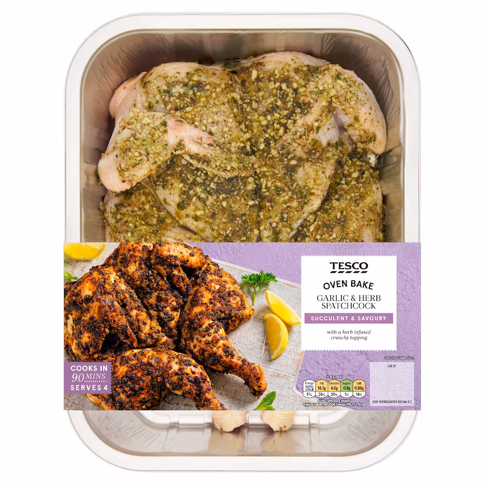 Tesco Garlic & Herb Spatchcock 1.5kg