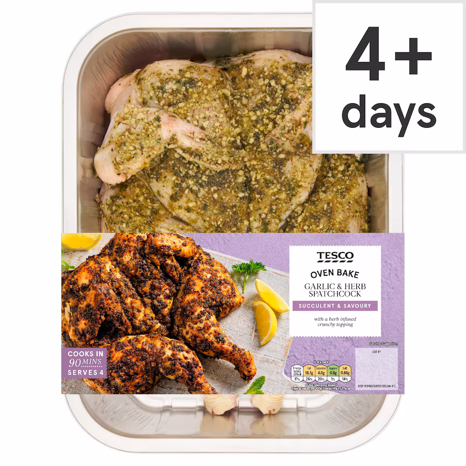Tesco Garlic & Herb Spatchcock 1.5kg
