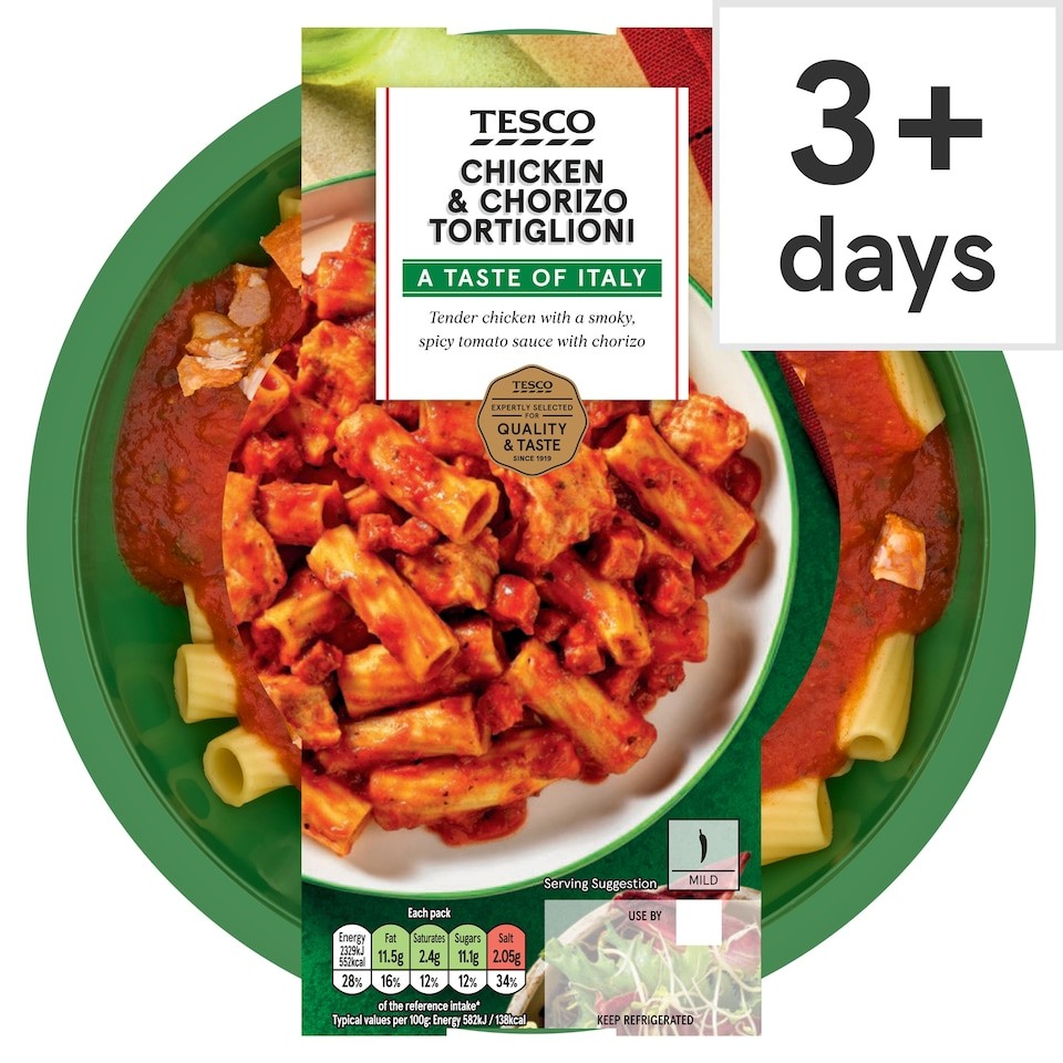Tesco Smoky Chicken & Chorizo 400g