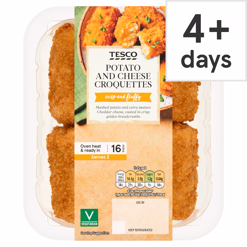 Tesco Potato and Cheese Croquettes 240g