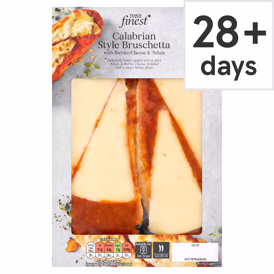 Tesco Finest Calabrian Bruschetta with Iberico Cheese & Nduja 180g
