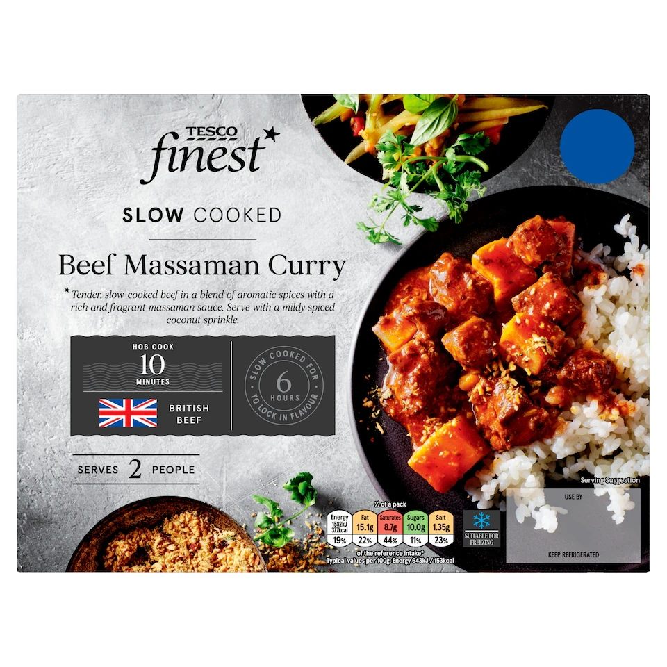 Tesco Finest Slow Cooked Beef Massaman Curry 540g