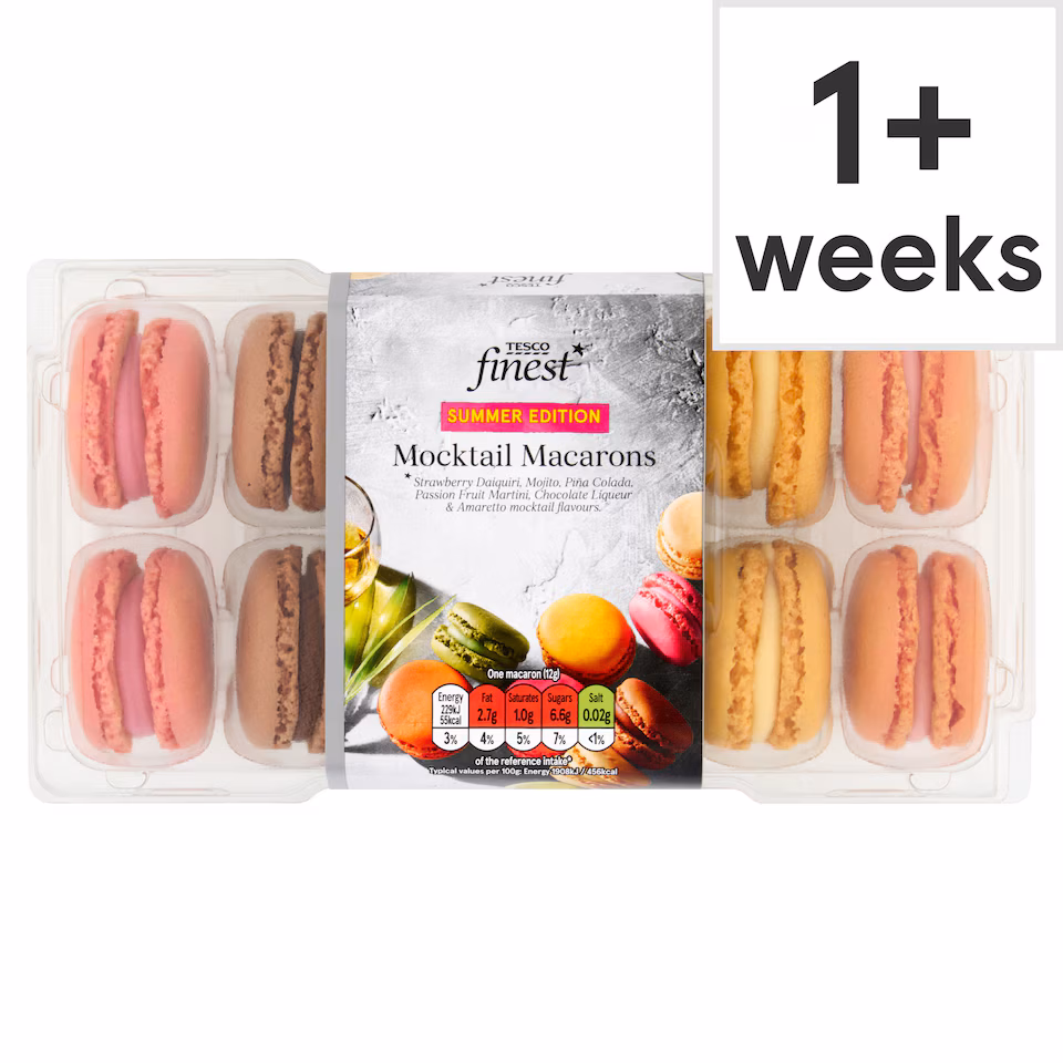Tesco Finest Mocktail Macarons 144g