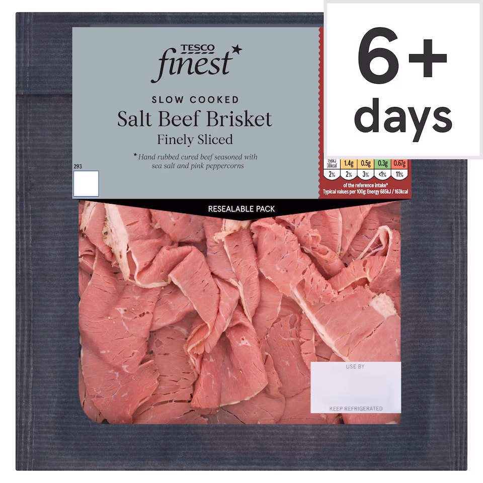 Tesco Finest Salt Beef Brisket 90g