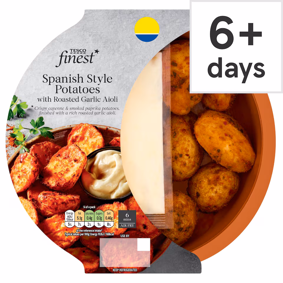 Tesco Finest Spanish Style Potatoes with Aioli 250g
