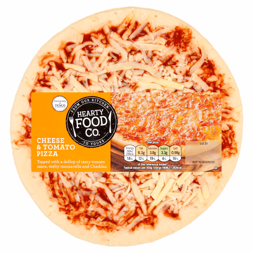 Hearty Food Company Cheese & Tomato Pizza 114g