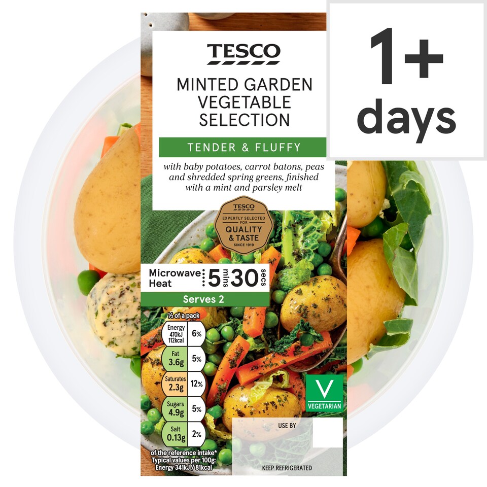Tesco Minted Garden Vegetable Selection 300g