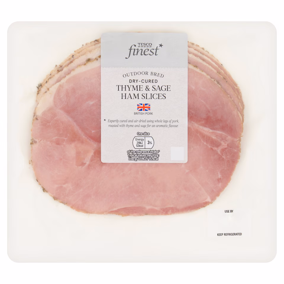 Tesco Finest Deli Herb Crusted Ham Slices 130g