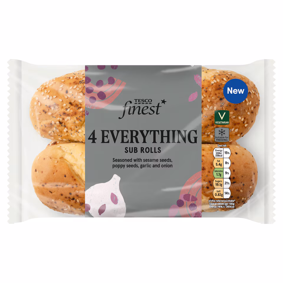 Tesco Finest 4 Everything Sub Rolls